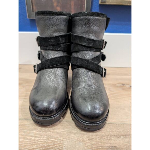 Freebird by Steven European Crossover Moto Ankle Boots Women’s 39 US 8 Rare - Picture 8 of 14